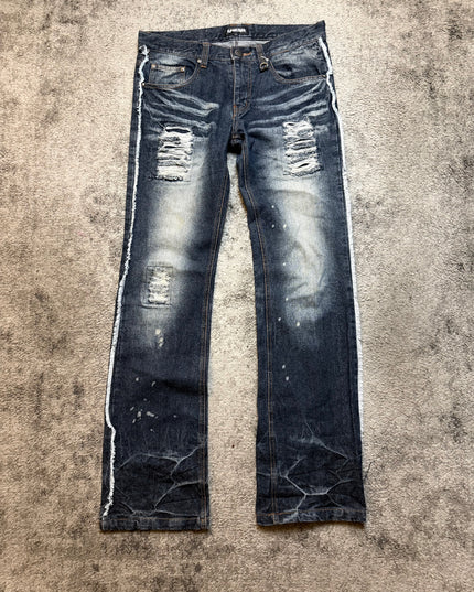 LOWBOX "DESTROYED GHOSTLINE" DENIM