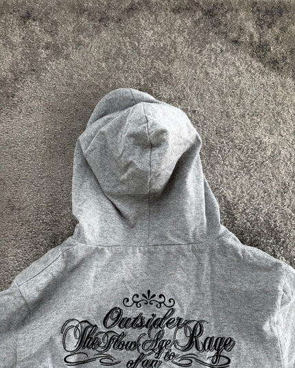 OUTSIDER "SHADOW MINIMAL" ZIP HOODIE (M)