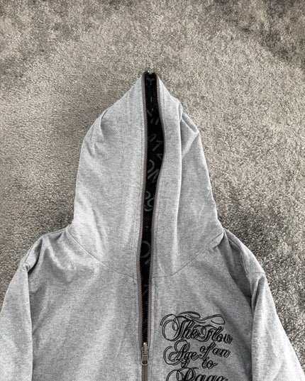 OUTSIDER "SHADOW MINIMAL" ZIP HOODIE (M)