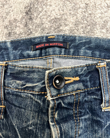 BLUE WAY "BROKEN SURFACE" DENIM