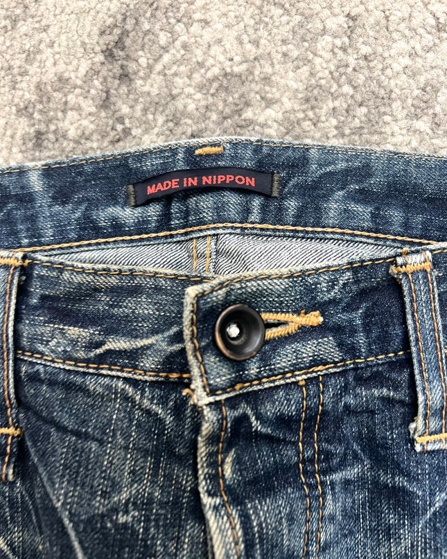 BLUE WAY "BROKEN SURFACE" DENIM