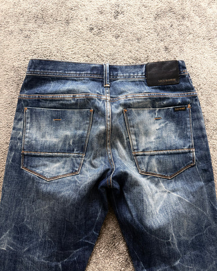 BACKNUMBER "CRACKED FADE" DENIM (S)
