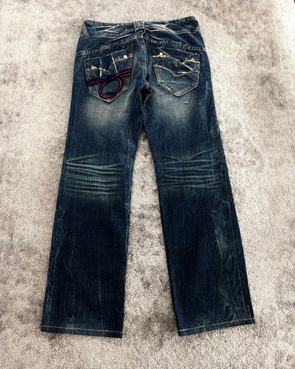 RED PEPPER "TRIBAL SCRATCH CODE" DENIM