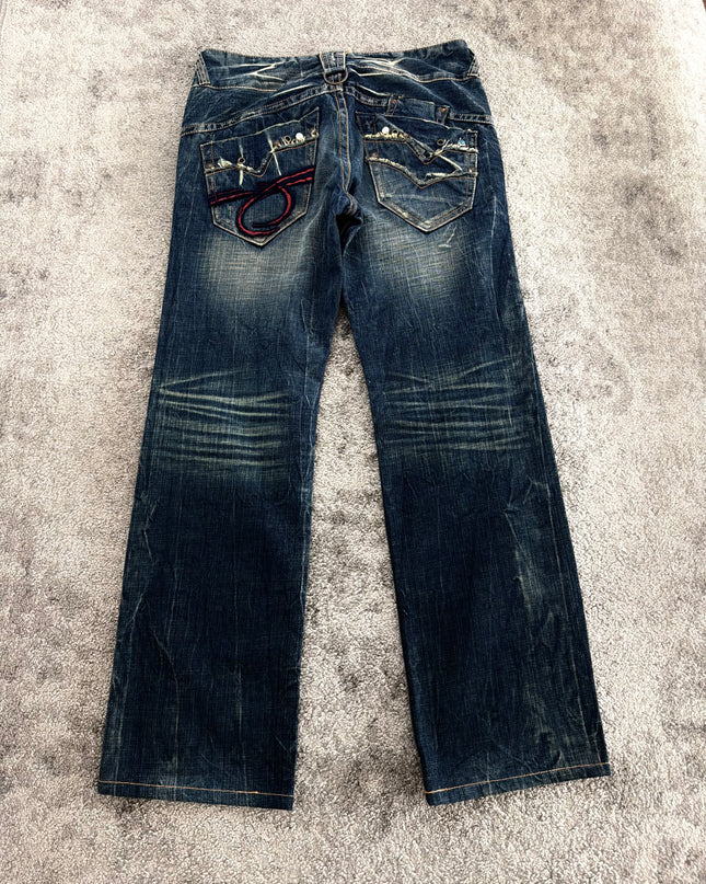 RED PEPPER "TRIBAL SCRATCH CODE" DENIM