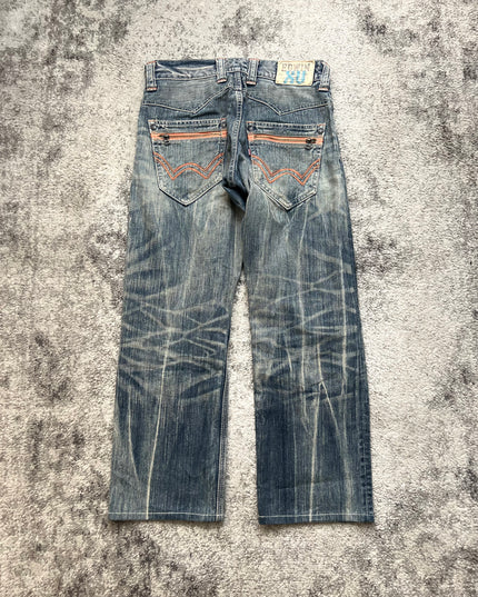EDWIN XV "NEON RUST" DENIM