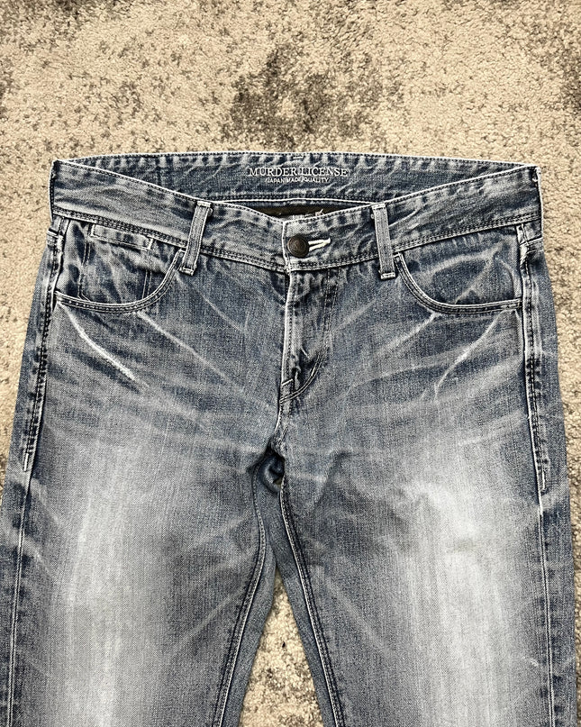 MURDER LICENSE "BLEACH PRISM STATIC" DENIM
