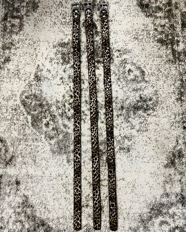 LEOPARD FUR BELT