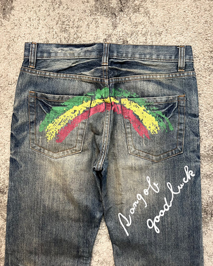 K.U.I "BRUSHSTROKE LUCK" DENIM