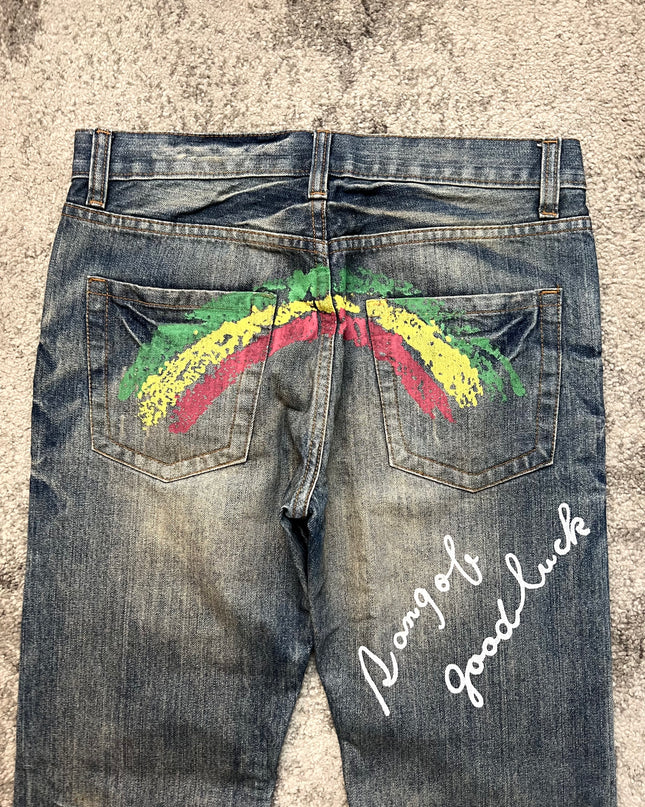K.U.I "BRUSHSTROKE LUCK" DENIM