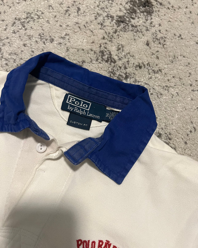 Ralph Lauren Polo Shirt White Blue