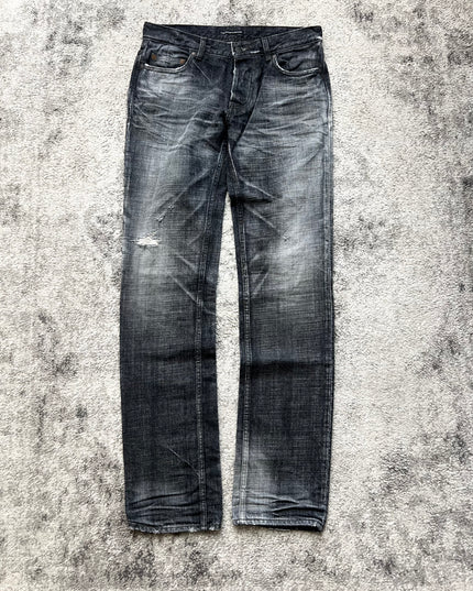 LOUNGE LIZARD "ASH FADE" DENIM