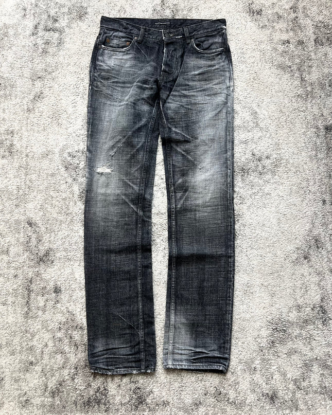 LOUNGE LIZARD "ASH FADE" DENIM