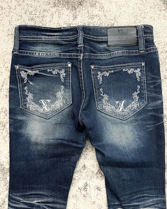 XFRM "BAROQUE STREET WRATH" SLIM FIT DENIM