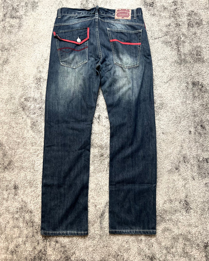 LOWBOX "SCARLET STITCH" DENIM