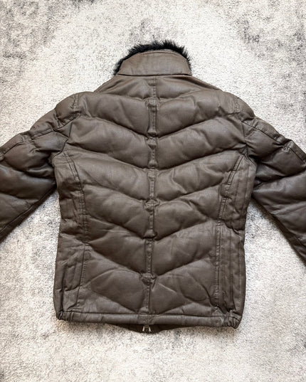 ABAHOUSE "BROWN SHADOWLINE" PUFFER