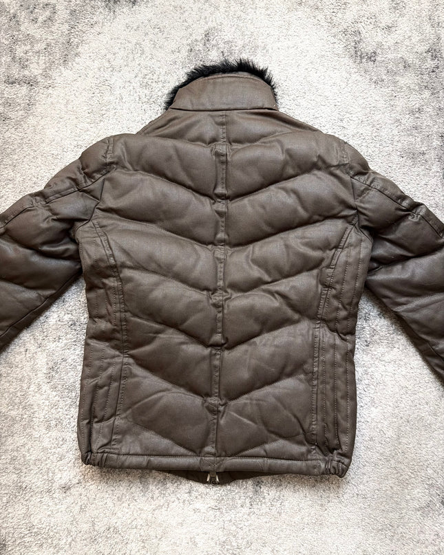 ABAHOUSE "BROWN SHADOWLINE" PUFFER