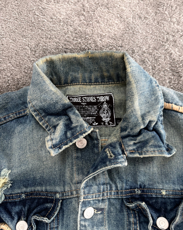 THREE STONES "DUST FADE" DENIM JACKET (S-M)