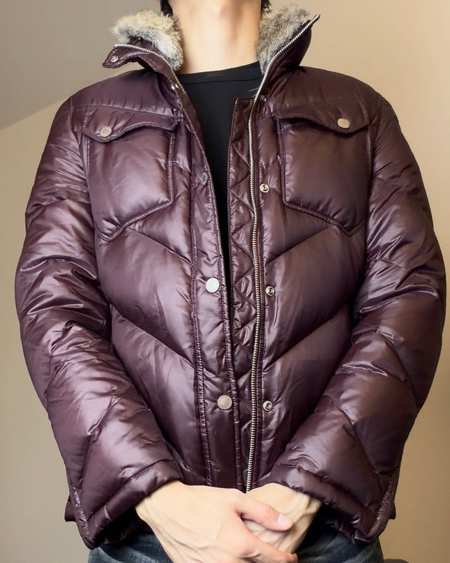MONSIEUR NICOLE "CRIMSON WINTER" PUFFER