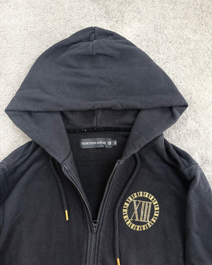 THIRTEEN JAPAN "MIDNIGHT XIII" ZIP HOODIE (S-M)