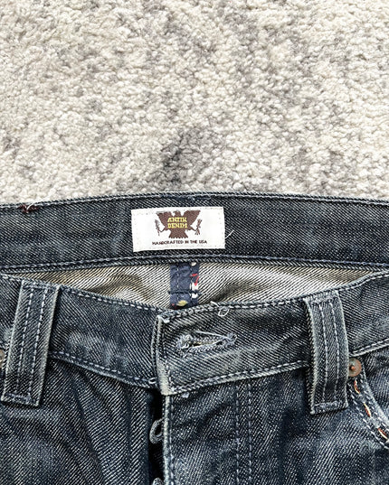 ANTIQUE DENIM RAINBOW BACKPOCKETS