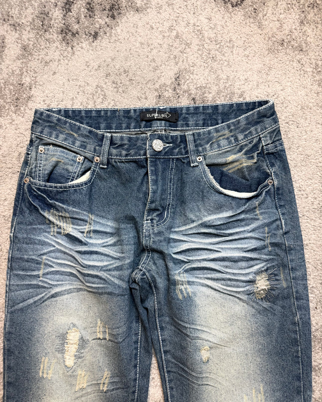 SUPERUBIS "FISSURE FADE" DENIM