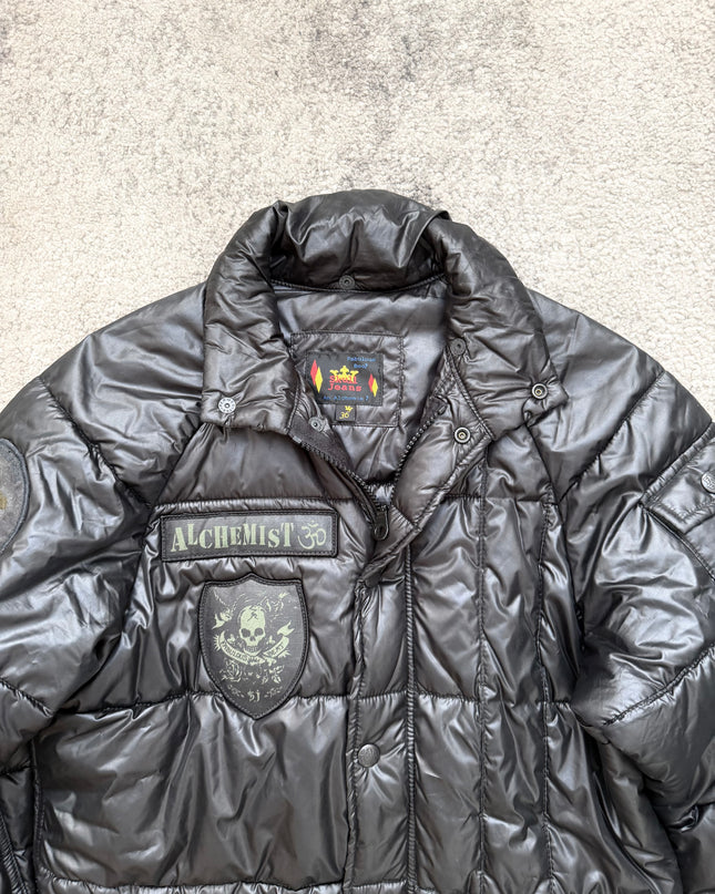 SKULL JEANS "BLACK ALCHEMIST" PUFFER