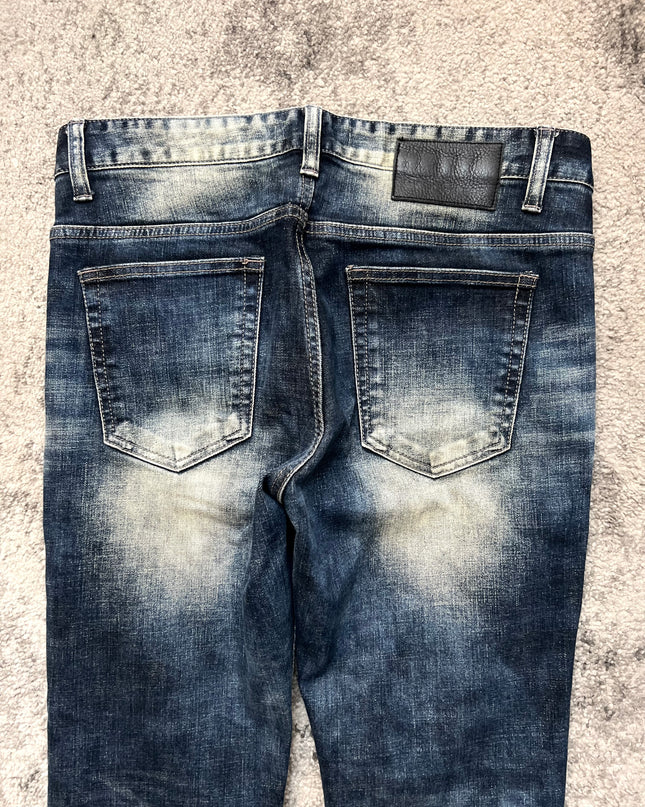 COOK JEANS "BLEACHED MARKS" SLIM FIT DENIM