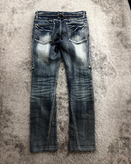 MICHEL KLEIN "CROSSFADE CARGO" DENIM (S)
