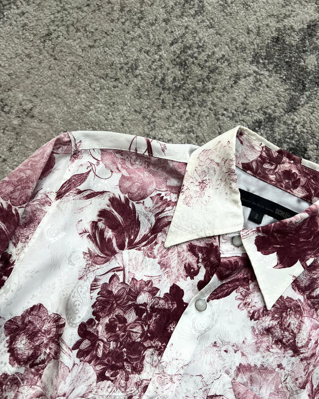 KEY BURGUNDY ROSE SHIRT