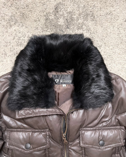 TAKEO KIKUCHI "FAUX FUR" PUFFER