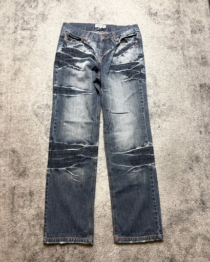 LOWBOX "CRACKED HORIZON" DENIM