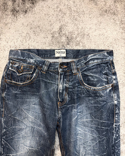 NYLAUS "SHATTERED INDIGO" DENIM