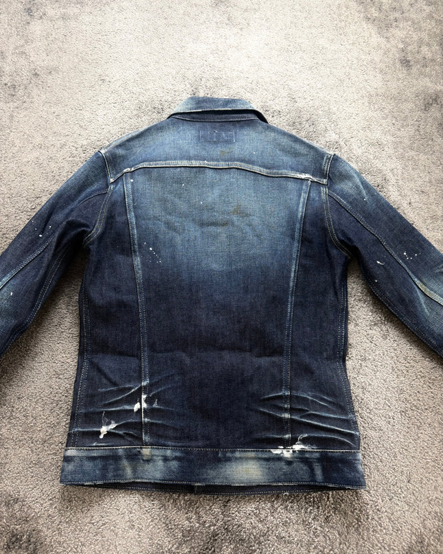 VANQUISH "PAINTED SHADOW" DENIM JACKET (M)