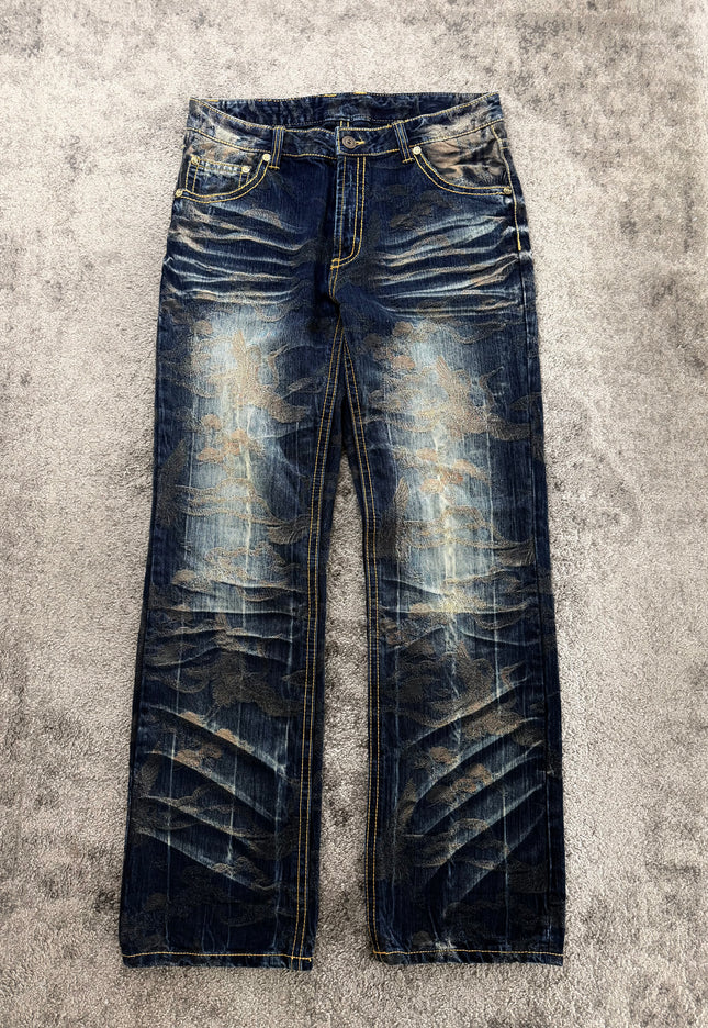 ETERNAL "WASHED INDIGO DAMAGE" DENIM (M)