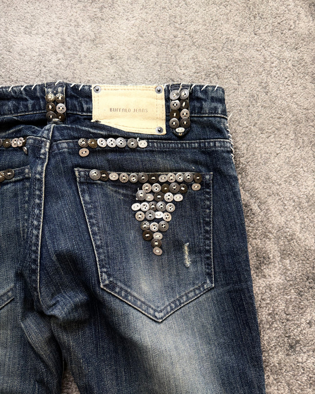 BUFFALO JEANS "RIOT STUD" DENIM