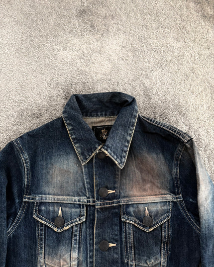 MURDER LICENSE "BURN FADE RIDER" DENIM JACKET