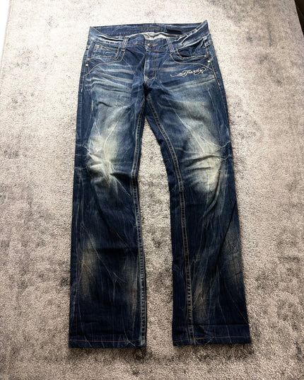 RED PEPPER X ED HARDY "REBEL FLAME" DENIM