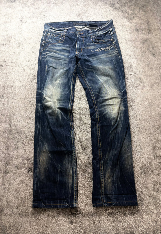 RED PEPPER X ED HARDY "REBEL FLAME" DENIM