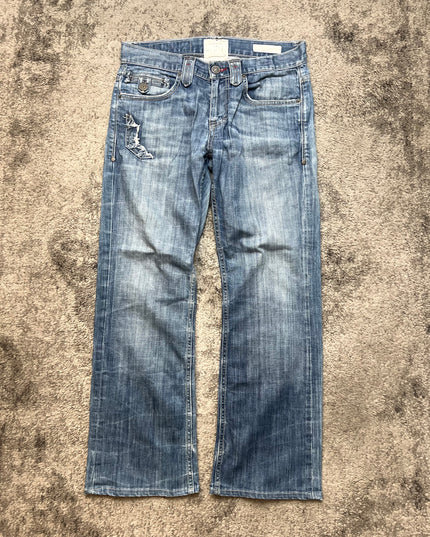 TAVERNI "ECLIPSE STITCH" DENIM
