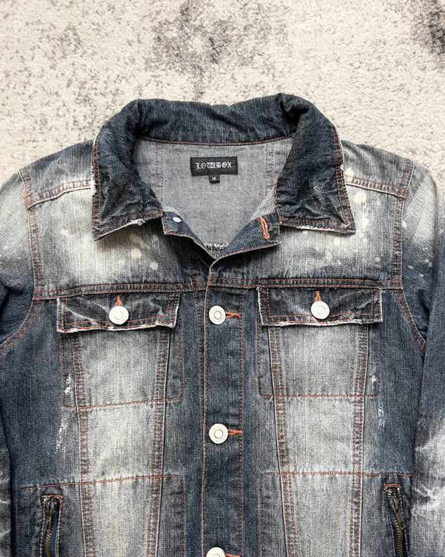 LOWBOX DECONSTRUCTED FADE DENIM JACKET
