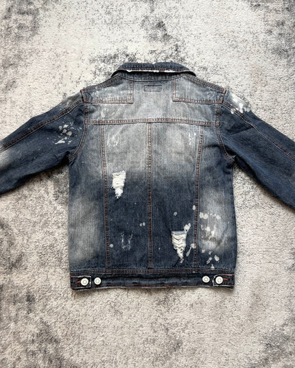 LOWBOX DECONSTRUCTED FADE DENIM JACKET