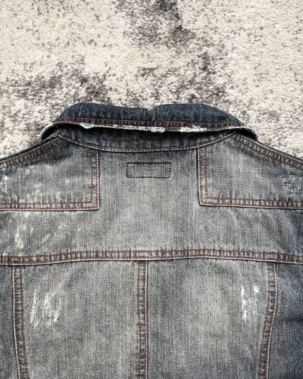 LOWBOX DECONSTRUCTED FADE DENIM JACKET