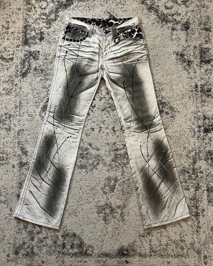 xfrm Japanese Flared Denim white