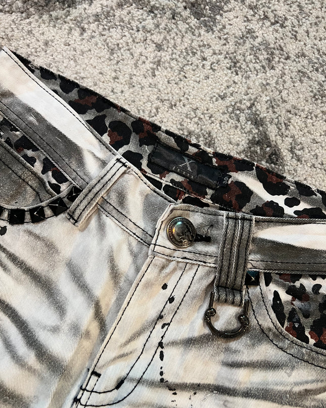 xfrm Japanese Flared Denim white