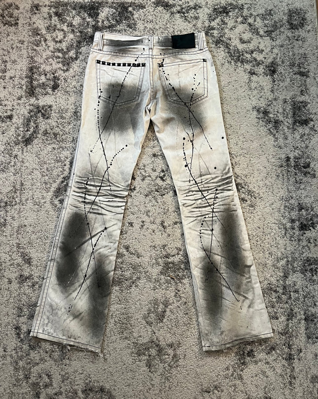 xfrm Japanese Flared Denim white