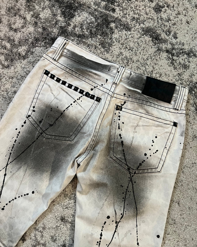 xfrm Japanese Flared Denim white